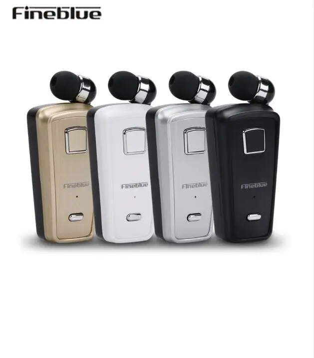 Fineline — écouteurs sans fil rétractable F980, casque d'écoute stéréo, mains libres, avec micro, pour appel téléphonique, avec boîte de vente au détail, nouveau