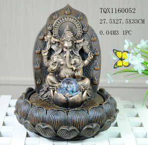 Deus Hindu ganesh estátua de resina fonte de água para a decoração interior - Product Image 3