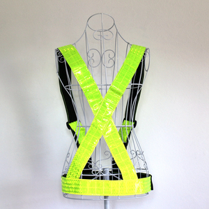 Tactical LED niños tela para correr chaleco reflectante de seguridad ANSI 107 motocicleta cinturón - Product Image 3