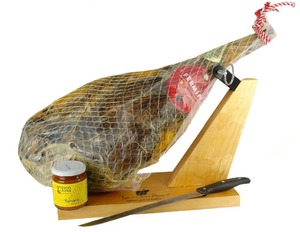 Soporte jamonero con marco de madera Natural, en venta - Product Image 6