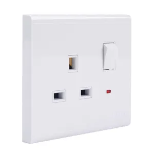 Gua junon 13a wall socket with switch neon junon 13a residential general purpose junon pc copper standard grounding
