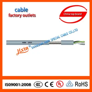 Finamente trenzado de cobre desnudo alambres-flexible resistente al fuego del PVC cable de la envoltura