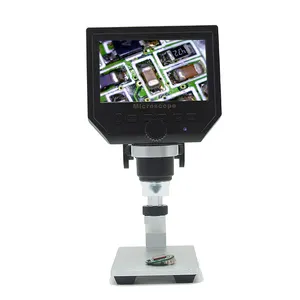 G600 4.3 "HD LCD 디지털 전자 현미경 1-600X 배율
