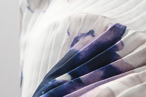 Camicetta senza maniche da donna nuova camicetta con motivo personalizzato camicia da donna con stampa floreale in Chiffon - Product Image 5