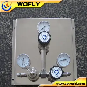 Manômetro de alta pressão 3000psi semi-mudança de oxigênio para 2 cilindros