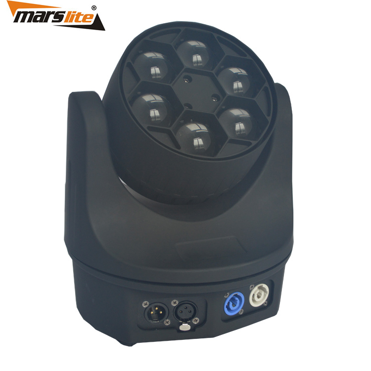 Rotation illimitée 6x12 w Mini Abeille Yeux Faisceau Mobile de La Tête pour la Décoration De L'événement