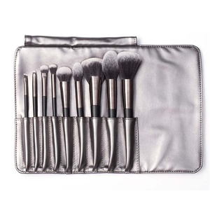 OEM الوجه مستحضرات التجميل المحمولة نوع قسط لينة تسمية مخصصة عيون المهنية 9 قطعة عالية الجودة كابوكي أسود يشكلون الفرش مجموعة - Product Image 6