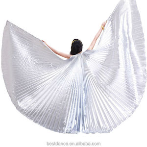 Costume da Danza del Ventre BestDance, <span class=keywords><strong>Ali</strong></span> di Iside <span class=keywords><strong>Nere</strong></span> per Donne, <span class=keywords><strong>Ali</strong></span> di Iside per Danza del Ventre Senza Bastoncini, OEM - Product Image 2