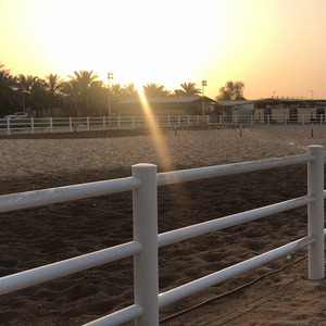 De plástico de PVC tubo redondo <span class=keywords><strong>Post</strong></span> y carril caballo valla para granja Paddock pista de carreras de ecuestre de ganado - Product Image 4