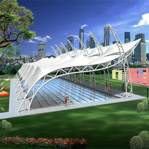 Trung Quốc Kết Cấu Thép nhà máy nhanh chóng cài đặt thiết kế độ bền kéo cấu trúc màng hồ bơi đổ pvdf cấu trúc màng mái - Product Image 1