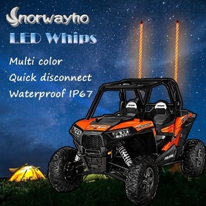 Látigos iluminados LED con bandera ATV, látigos de antena - Product Image 6