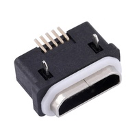 Conector USB Mini Hembra, Impermeable, Micro USB IP67 de 5 Pines, 1A, -40~+85