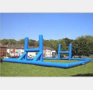 Inflatable bóng bầu dục pitch với mục tiêu bài viết, inflatable Mỹ sân bóng đá