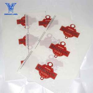 Custom buen producto barato transparente dorado impreso etiquetas - Product Image 5