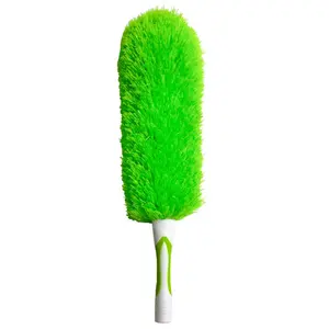 ESD Fluffy Microfiber Long High Ceiling Cleaning Duster With Plastic Handle