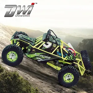 DWI dowellin 2.4GHz 1/12 4WD履带式遥控汽车WLtoys 12428带发光二极管灯