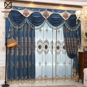 Nhà cung cấp bán hàng đầu sang trọng vẽ 100% màn Polyester Rèm Cửa Phòng cho phòng khách - Product Image 2
