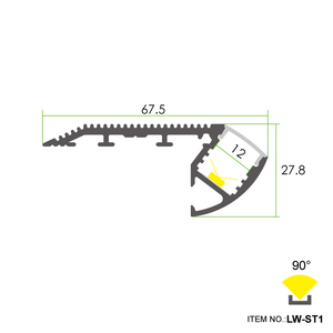 Pavimenti in Alluminio Led Profilo di Estrusione - Product Image 6