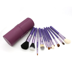 Cosméticos maquillaje cepillo con mango de madera de pelo de cabra <span class=keywords><strong>y</strong></span> pelo sintético - Product Image 3