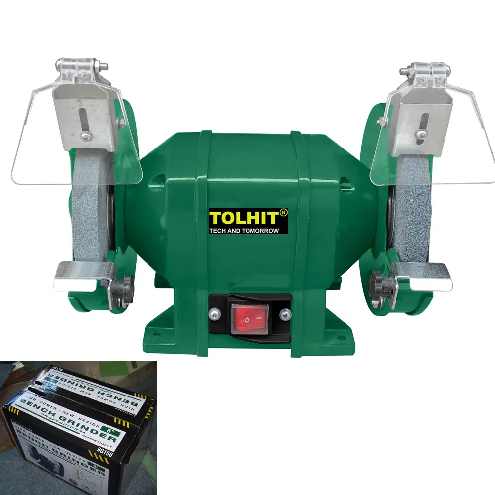 TOLHIT Power Tools 220-240v 8 "200ミリメートル500ワットIndustrial Heavy Duty Bench Surface Grinding Machine Electric Pedestal Grinder