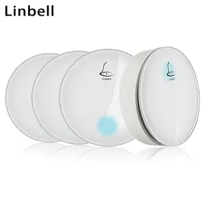 Linbell G3 אלחוטי דלת בל פעמון בריטניה תקע עם 1 משדר 3 מקלטים