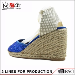 2017 Mocasines de Verano Sandalia de Cuña de la Mujer Zapato escándalo - Product Image 2