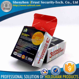 <span class=keywords><strong>Caja</strong></span> de embalaje de muestra de alta calidad, cajas de embalaje de <span class=keywords><strong>condones</strong></span> personalizadas, cajas de embalaje pequeñas multicolores con impresión de hologramas - Product Image 2
