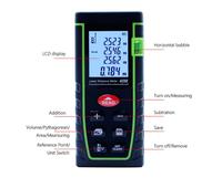 Outest télémètre laser numérique 40M 131ft, distancemètre portable trena télémètre Laser mètre de surface-volume Angle outil de mesure de la bande