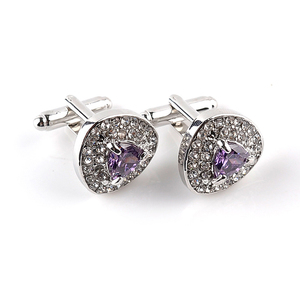 Triángulo <span class=keywords><strong>de</strong></span> moda <span class=keywords><strong>de</strong></span> lujo Botones <span class=keywords><strong>de</strong></span> circón Joyería Púrpura Rhinestone <span class=keywords><strong>Gemelos</strong></span> Hombres <span class=keywords><strong>Camisa</strong></span> francesa <span class=keywords><strong>Gemelos</strong></span> - Product Image 1