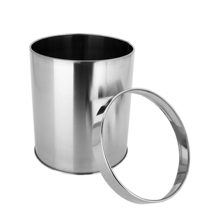 Thùng Rác Bằng Thép Không Gỉ Cho Phòng Tắm Khách Sạn Thùng Rác Thùng Rác Kim Loại - Product Image 3