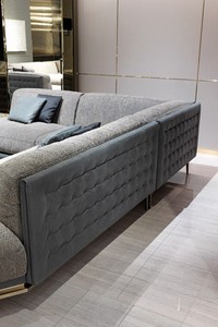 Bộ <span class=keywords><strong>Sofa</strong></span> Góc Hình Chữ <span class=keywords><strong>L</strong></span> Bằng Nhung Sang Trọng - Product Image 5