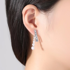 LUOTEEMI-pendientes pequeños redondos de circonia cúbica y perlas de plástico para mujer, aretes de tuerca con estilo neogótico para mujer, combinación de joyas de anillos, 2 uds. - Product Image 3