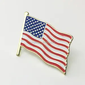 High-Grade Bendera Amerika Kerah Pin/USA Flag Lapel Pin/Bendera Kerah Pin