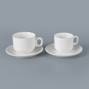 Moderno Bianco Hotel In Ceramica Tazze di Tè, Eco Friendly Hotel Insieme della Tazza di <span class=keywords><strong>Caffè</strong></span>/ - Product Image 6