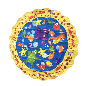 Alfombrilla de juegos inflable de verano para niños, almohadilla rociadora para salpicaduras de agua y natación, instalación de entretenimiento divertida para juegos de agua al aire libre - Product Image 3
