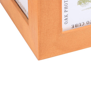 Cadre <span class=keywords><strong>photo</strong></span> carré transparent en bois élégant pour la vente en gros avec logo <span class=keywords><strong>personnalisé</strong></span> et <span class=keywords><strong>cube</strong></span> <span class=keywords><strong>photo</strong></span> rotatif - Product Image 5