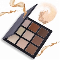 9 Colorez Vos Propres Marques Emballage Maquillage Visage Poudre Compacte Vegan Correcteur Palette