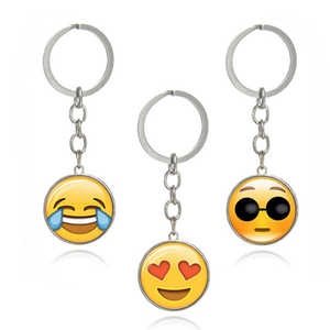 Les porte-clés en métal faits sur commande de emojis mignons forment des keychains à vendre - Product Image 1