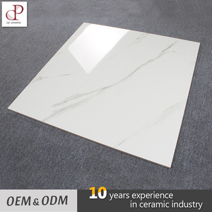 Azulejos de Cerámica Yemen, Brillantes, Pulidos, Esmaltados, Color Blanco Hueso Brillante, Azulejo de Porcelana para Piso, 600X600 - Product Image 4