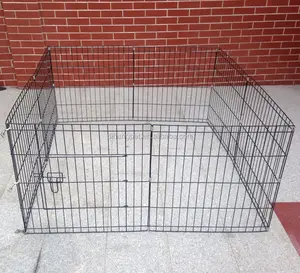 China Große quadratische Metall Haustier Laufs tall Hund Übungs stift