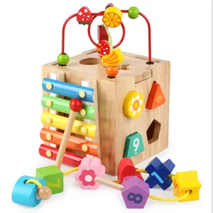 婴儿玩具高品质流行水果圆珠木珠迷宫益智玩具儿童