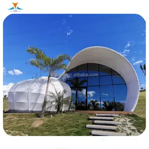 Waterproof tourism resort tent leisure luxury glamping tents hotel for jungle