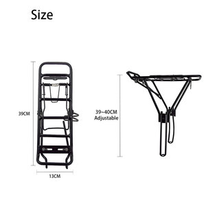 铝合金自行车托架后行李架自行车行李架零件和附件 - Product Image 2