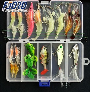 FJORD Caldo! Kit di <span class=keywords><strong>Esche</strong></span> da Pesca VIB, <span class=keywords><strong>Esche</strong></span> Morbide con Paillettes, Set di <span class=keywords><strong>Esche</strong></span> <span class=keywords><strong>Artificiali</strong></span> Miste in Metallo per Pesci e <span class=keywords><strong>Gamberetti</strong></span> - Product Image 2