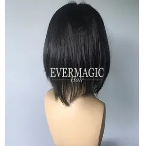 Высококачественный Шелковый топ с волосами из натуральных волос для выпадения волос