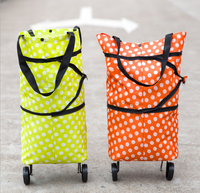 Sac de voyage à roulettes unisexe, valise pliable de voyage Durable, fourre-tout à roulette, sac de courses pour légumes, vente en gros