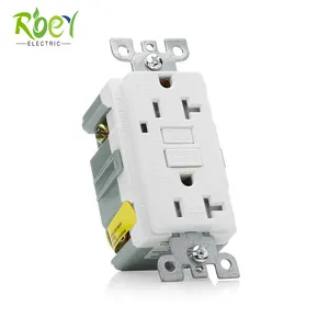 Receptáculo duplo 20a 120v gfci/gfci saída