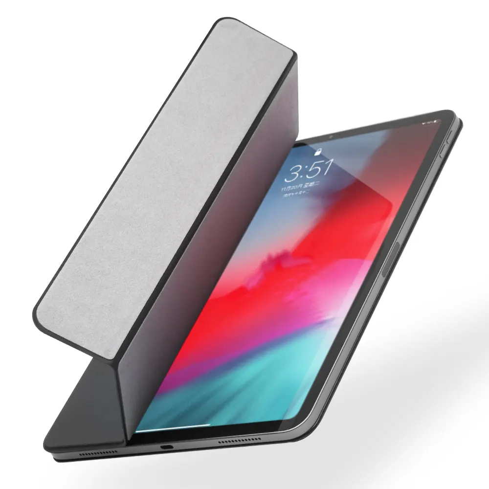 QIALINO 2018 New Leather Smart Cover Triangle Stand Case For iPad Pro 12.9 inch