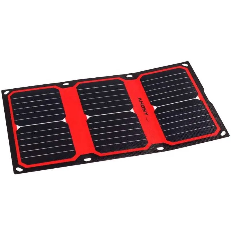 waterproof ETFE mobile solar charger 21w charging power bank tablets with dual usb for camping outdoor hiking travel