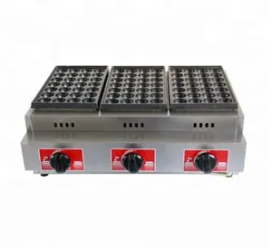 Multifunction Japanese Gas Takoyaki Maker For Sale / Octopus Balls Furnace / Food Processing Machine